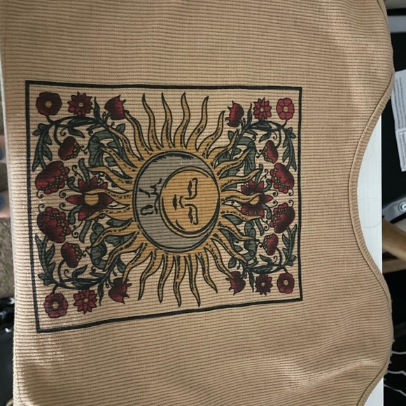 Indie/boho floral and graphic tank tan from SHEIN - Picture 4 of 4